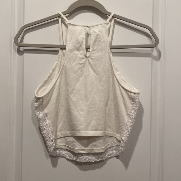 Abercrombie & Fitch Lace Crop Tank Top Size M - Picture 2 of 6